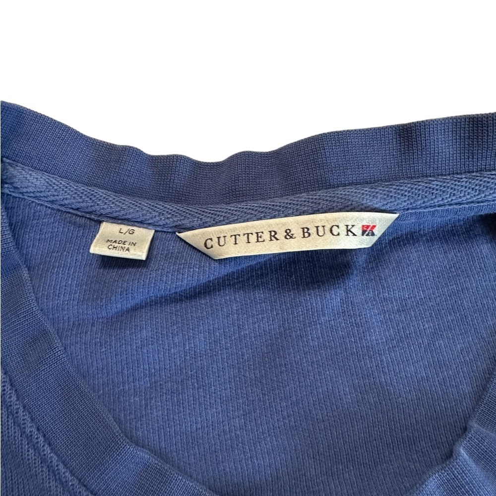 Cutter & Buck V-Neck Blue Sweatshirt Size Large - Picture 9 of 17